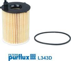 Purflux L343D - Filtru ulei aaoparts.ro