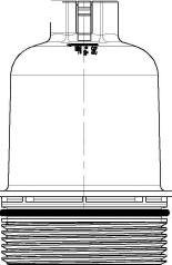 Purflux P571 - Capac, carcasa filtru ulei aaoparts.ro