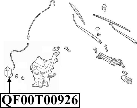 Quattro Freni QF00T00926 - Pompa de apa,spalare parbriz aaoparts.ro
