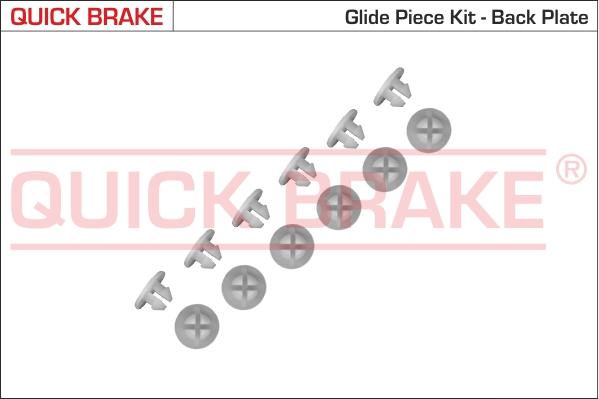 QUICK BRAKE 6859K - Set accesorii, sabot de frana aaoparts.ro