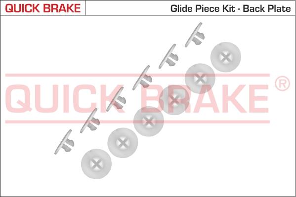 QUICK BRAKE 6858K - Set accesorii, sabot de frana aaoparts.ro