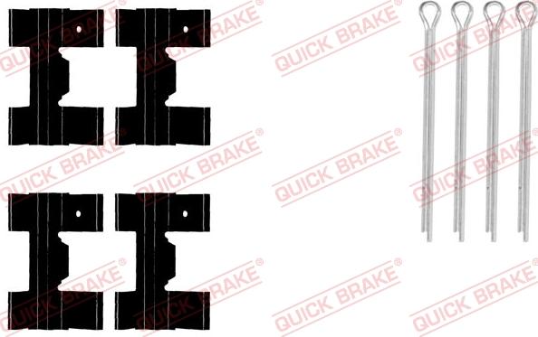 QUICK BRAKE 1090951 - Set accesorii, placute frana aaoparts.ro