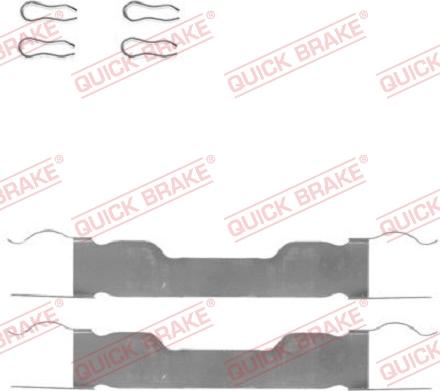 QUICK BRAKE 109-0909-1 - Set accesorii, placute frana aaoparts.ro