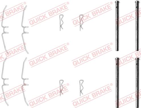 QUICK BRAKE 1090901 - Set accesorii, placute frana aaoparts.ro