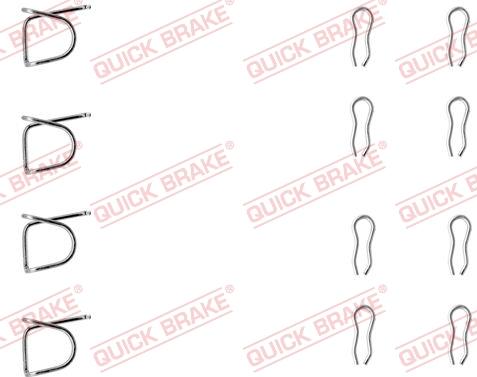 QUICK BRAKE 1090939 - Set accesorii, placute frana aaoparts.ro