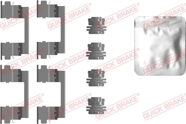 QUICK BRAKE 1090096 - Set accesorii, placute frana aaoparts.ro