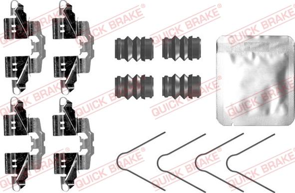 QUICK BRAKE 109-0098 - Set accesorii, placute frana aaoparts.ro