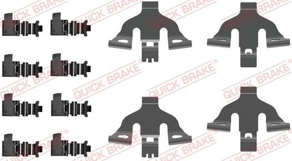 QUICK BRAKE 1090092 - Set accesorii, placute frana aaoparts.ro