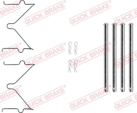 QUICK BRAKE 1090040 - Set accesorii, placute frana aaoparts.ro