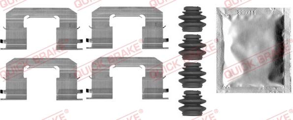 QUICK BRAKE 1090006 - Set accesorii, placute frana aaoparts.ro