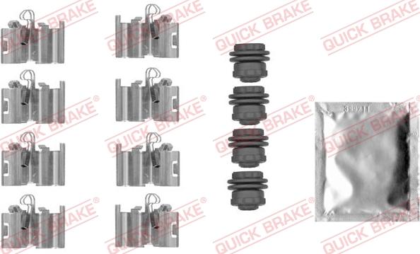 QUICK BRAKE 1090015 - Set accesorii, placute frana aaoparts.ro