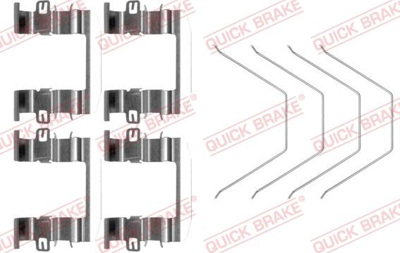 QUICK BRAKE 1090016 - Set accesorii, placute frana aaoparts.ro