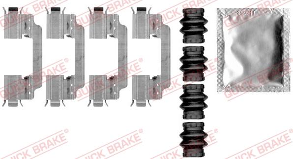 QUICK BRAKE 1090010 - Set accesorii, placute frana aaoparts.ro