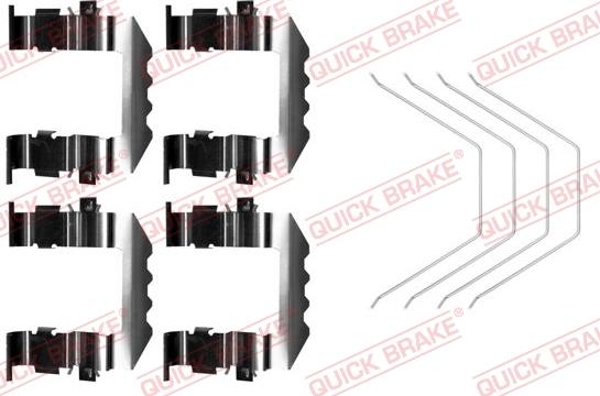 QUICK BRAKE 1090018 - Set accesorii, placute frana aaoparts.ro