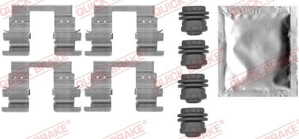 QUICK BRAKE 1090013 - Set accesorii, placute frana aaoparts.ro