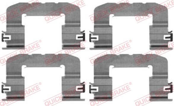 QUICK BRAKE 1090017 - Set accesorii, placute frana aaoparts.ro