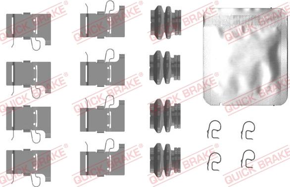 QUICK BRAKE 1090084 - Set accesorii, placute frana aaoparts.ro