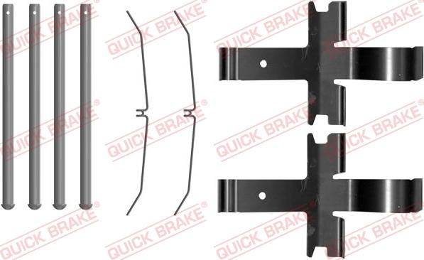 QUICK BRAKE 1090081 - Set accesorii, placute frana aaoparts.ro