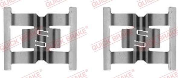 QUICK BRAKE 1090031 - Set accesorii, placute frana aaoparts.ro