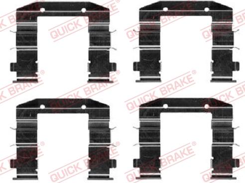 QUICK BRAKE 1090037 - Set accesorii, placute frana aaoparts.ro