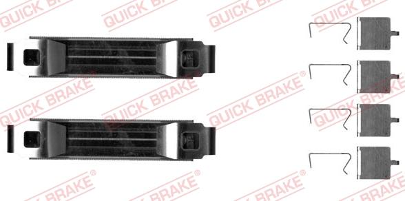 QUICK BRAKE 1090029 - Set accesorii, placute frana aaoparts.ro