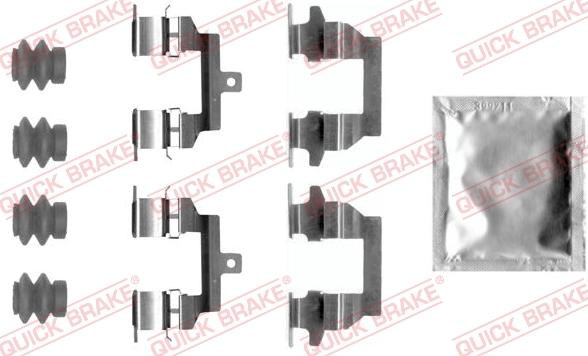 QUICK BRAKE 1090026 - Set accesorii, placute frana aaoparts.ro