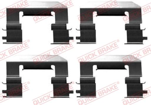 QUICK BRAKE 1090023 - Set accesorii, placute frana aaoparts.ro