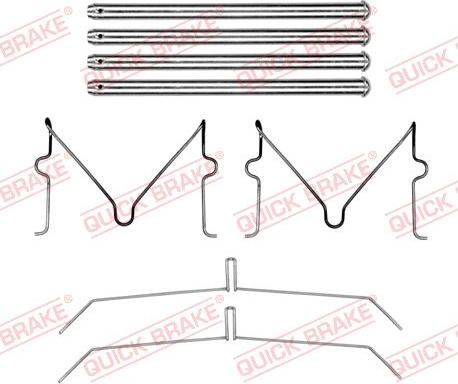 QUICK BRAKE 109-0199 - Set accesorii, placute frana aaoparts.ro