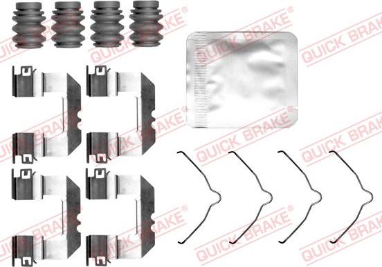 QUICK BRAKE 109-0191 - Set accesorii, placute frana aaoparts.ro