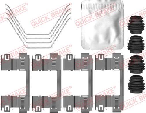 QUICK BRAKE 109-0146 - Set accesorii, placute frana aaoparts.ro