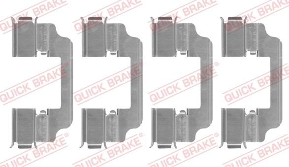 QUICK BRAKE 109-0154 - Set accesorii, placute frana aaoparts.ro