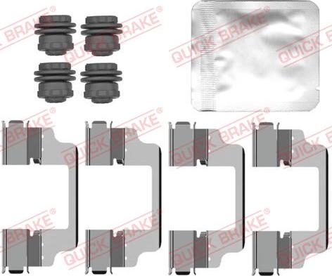 QUICK BRAKE 109-0150 - Set accesorii, placute frana aaoparts.ro