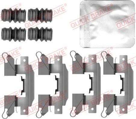 QUICK BRAKE 109-0151 - Set accesorii, placute frana aaoparts.ro