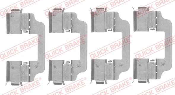 QUICK BRAKE 109-0153 - Set accesorii, placute frana aaoparts.ro