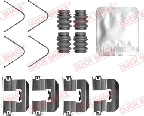 QUICK BRAKE 109-0165 - Set accesorii, placute frana aaoparts.ro