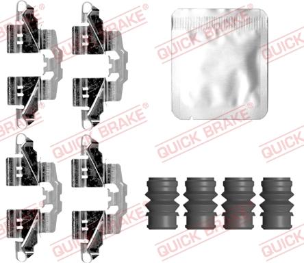 QUICK BRAKE 109-0161 - Set accesorii, placute frana aaoparts.ro