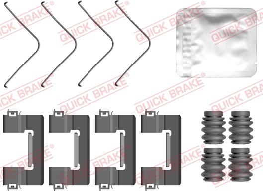 QUICK BRAKE 109-0163 - Set accesorii, placute frana aaoparts.ro