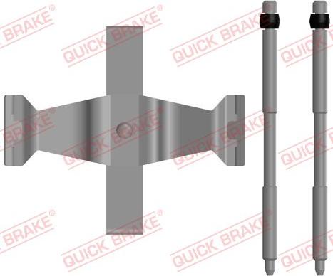 QUICK BRAKE 109-0109-1 - Set accesorii, placute frana aaoparts.ro