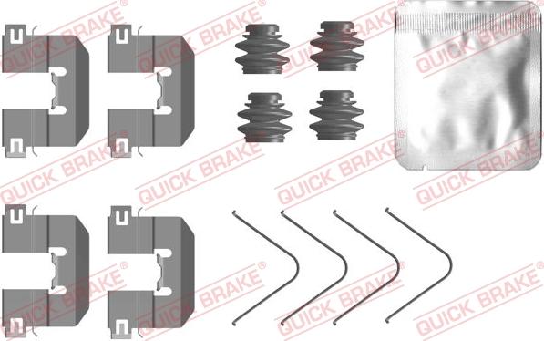 QUICK BRAKE 109-0104 - Set accesorii, placute frana aaoparts.ro