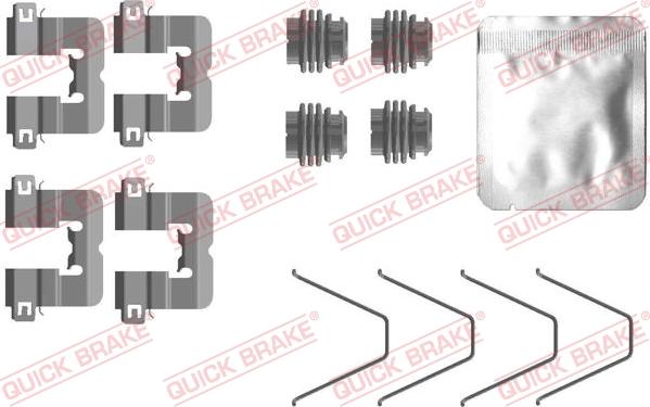 QUICK BRAKE 1090114 - Set accesorii, placute frana aaoparts.ro