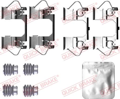 QUICK BRAKE 1090116 - Set accesorii, placute frana aaoparts.ro