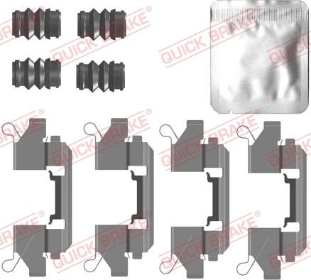 QUICK BRAKE 109-0111 - Set accesorii, placute frana aaoparts.ro