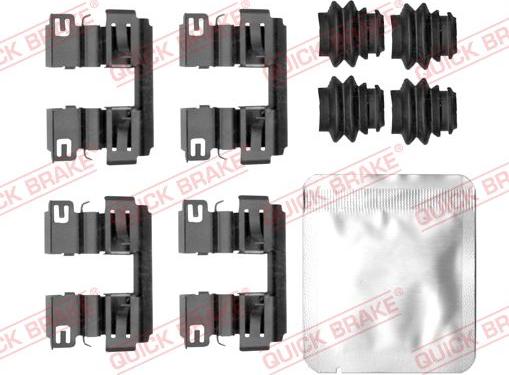 QUICK BRAKE 109-0186 - Set accesorii, placute frana aaoparts.ro