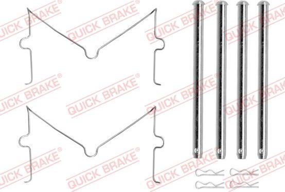 QUICK BRAKE 109-0180 - Set accesorii, placute frana aaoparts.ro