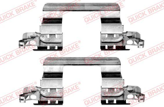 QUICK BRAKE 109-0187R-1 - Set accesorii, placute frana aaoparts.ro