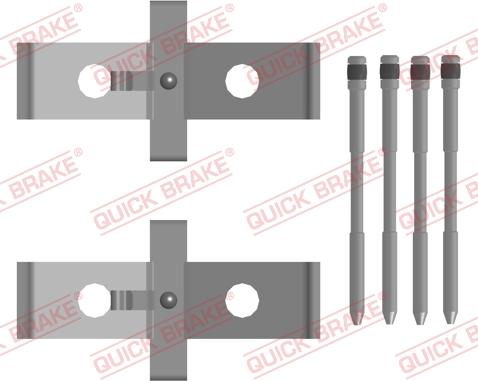 QUICK BRAKE 109-0136 - Set accesorii, placute frana aaoparts.ro