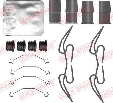 QUICK BRAKE 109-0133 - Set accesorii, placute frana aaoparts.ro