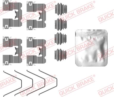 QUICK BRAKE 109-0137 - Set accesorii, placute frana aaoparts.ro