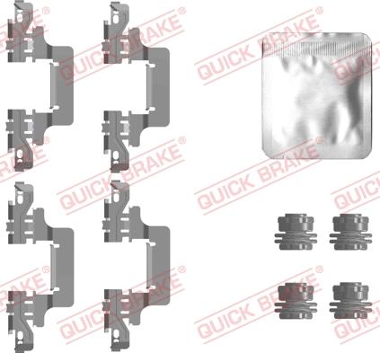 QUICK BRAKE 109-0129 - Set accesorii, placute frana aaoparts.ro