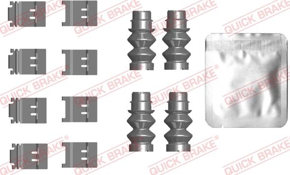 QUICK BRAKE 109-0124 - Set accesorii, placute frana aaoparts.ro